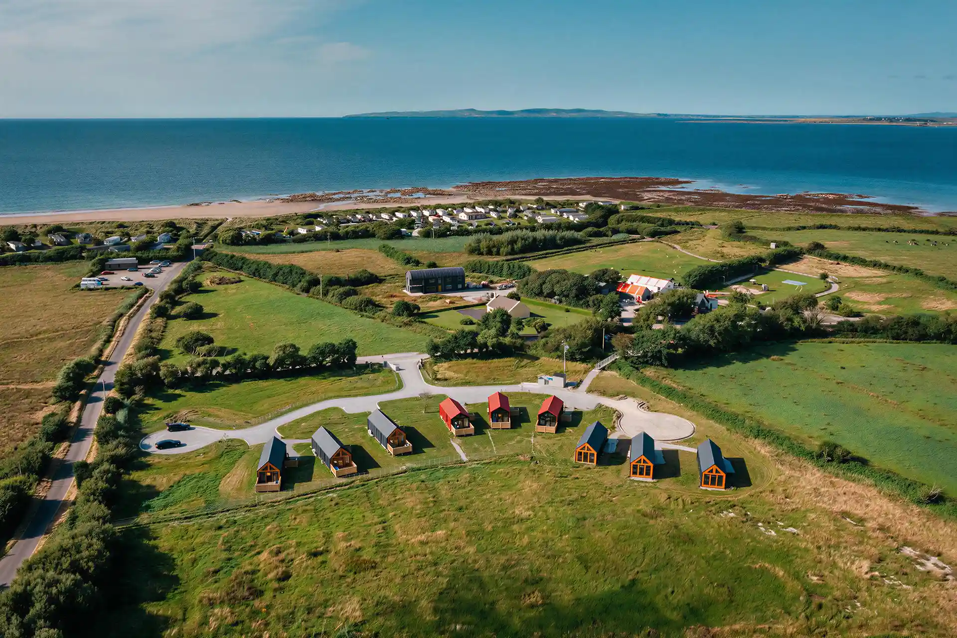 Sandy Feet Self Catering Lodges Aerial Views